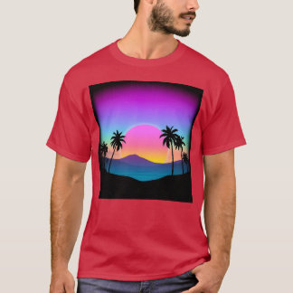 Neon Dreams Retro Sunset Vibes vintage T-Shirt