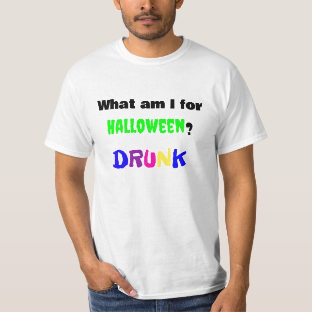 NEON Drunk Halloween Shirt FUNNY (Front)