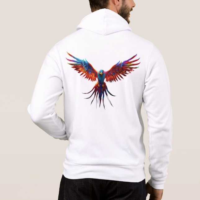 Neon Eagle Hoodie (Back)