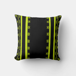 Neon Eclipse Throw Pillow