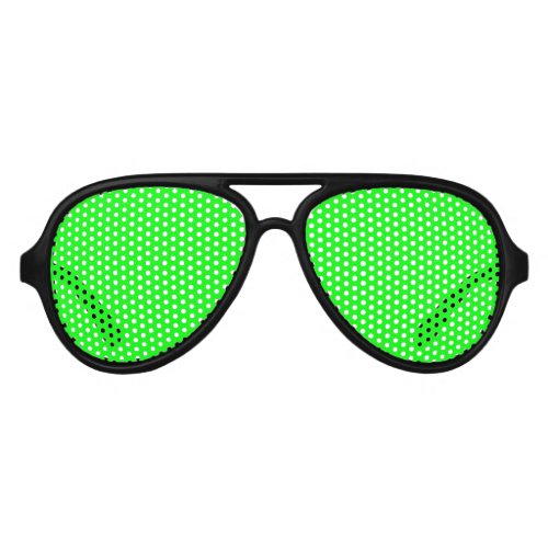 Neon Electric Green Solid Color  Classic Aviator Sunglasses