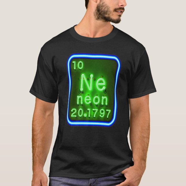 Neon Element Of The Chemistry Periodic Table For S T-Shirt (Front)