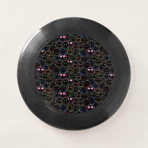 Neon Emoji Fun Frisbee – Retro & Modern Design