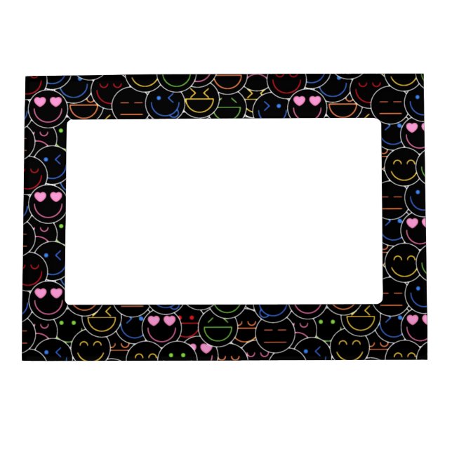 Neon Emojis Magnetic Frame (Front)