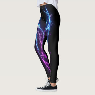 Neon Energy Flow Leggings Gym Workout Activewear 