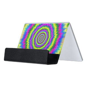 Neon Explosion Desk Business Card Holder