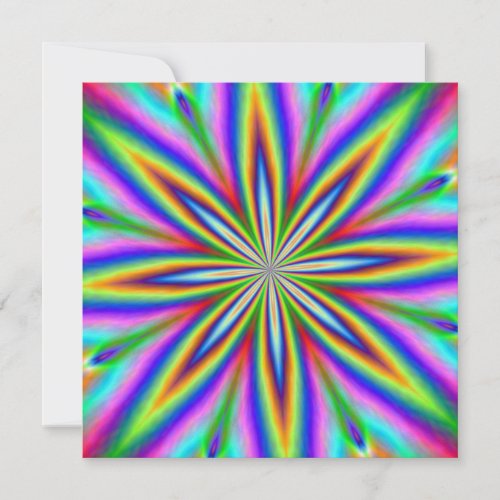 Neon Explosion Personalized Announcement