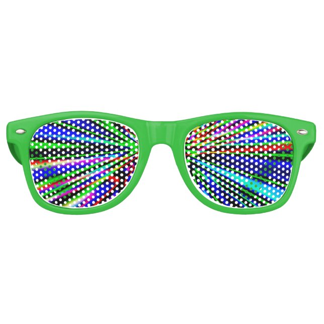 Neon Explosion Retro Sunglasses (Front)