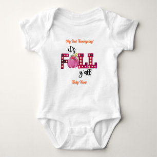 Neon Fall Autumn Customize Baby Bodysuit