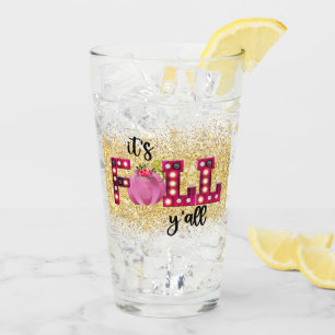 Neon Fall Autumn Customize Glass