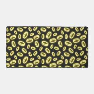 Neon Falling Gold Desk Mat