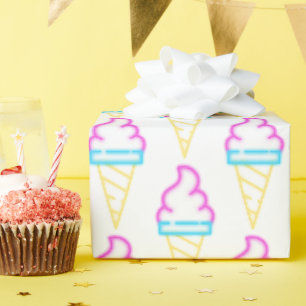 Neon Figure Wrapping Paper