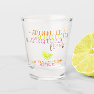 Neon Final Fiesta Bachelorette Party Favor Shot Glass