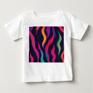 Neon Fire Flame Baby T-Shirt