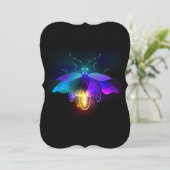 Neon Firefly on black (Standing Front)