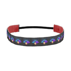 Neon Firefly on black Athletic Headband