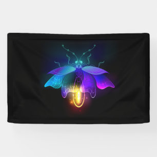 Neon Firefly on black Banner