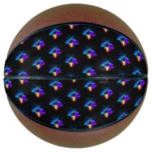 Neon Firefly on black Basketball