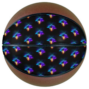 Neon Firefly on black Basketball