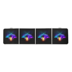 Neon Firefly on black Beer Pong Table