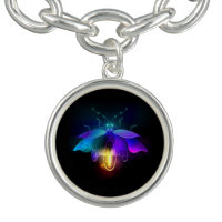 Neon Firefly on black
