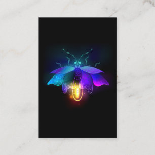 Neon Firefly on black Business Card