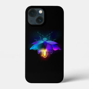 Neon Firefly on black iPhone 13 Mini Case