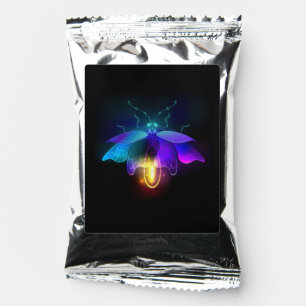 Neon Firefly on black Coffee Drink Mix