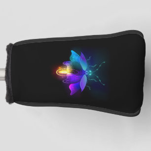 Neon Firefly on black Golf Head Cover
