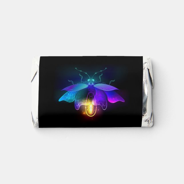 Neon Firefly on black Hershey's Miniatures (Front)