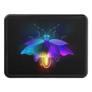 Neon Firefly on black Hitch Cover