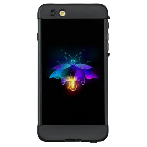 Neon Firefly on black LifeProof NÜÜD iPhone 6 Plus Case