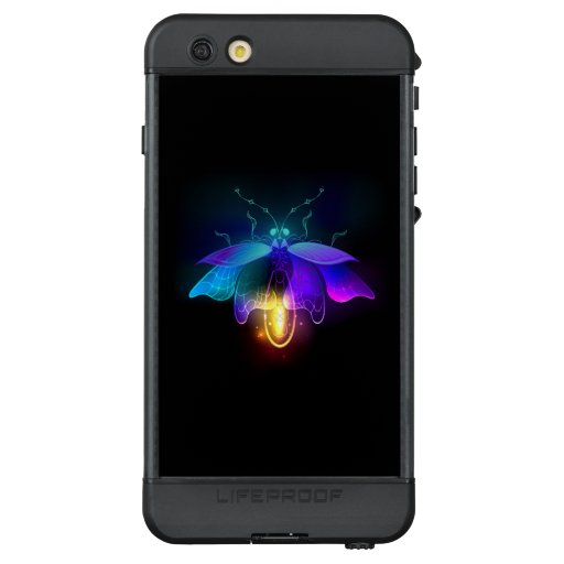 Neon Firefly on black LifeProof NÜÜD iPhone 6s Plus Case