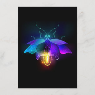 Neon Firefly on black Menu
