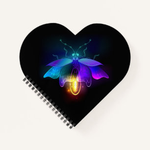 Neon Firefly on black Notebook