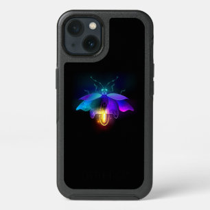 Neon Firefly on black iPhone 13 Case
