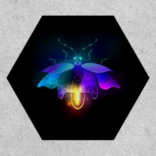 Neon Firefly on black Patch