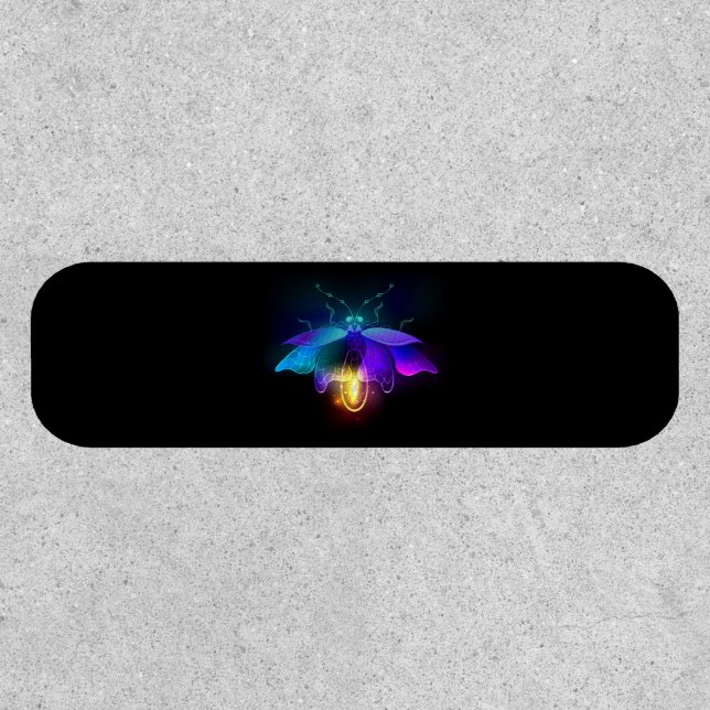 Neon Firefly on black Patch (Front)