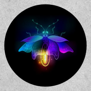 Neon Firefly on black Patch
