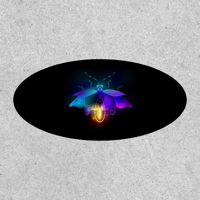 Neon Firefly on black Patch (Front)