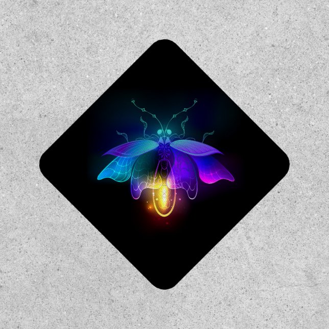 Neon Firefly on black Patch (Front)