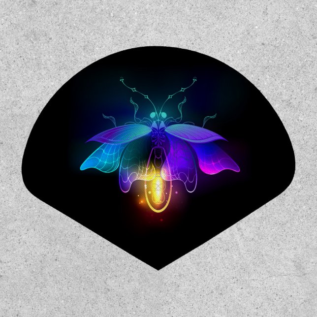 Neon Firefly on black Patch (Front)