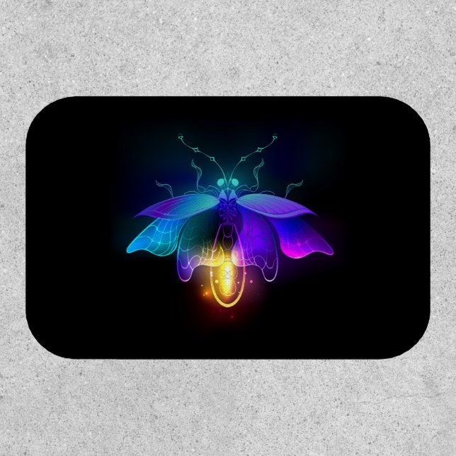 Neon Firefly on black Patch (Front)