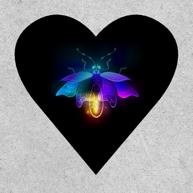 Neon Firefly on black Patch (Front)