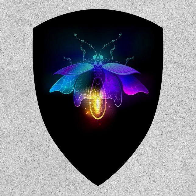Neon Firefly on black Patch (Front)