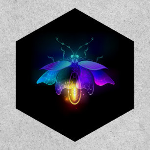 Neon Firefly on black Patch