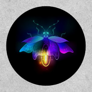 Neon Firefly on black Patch