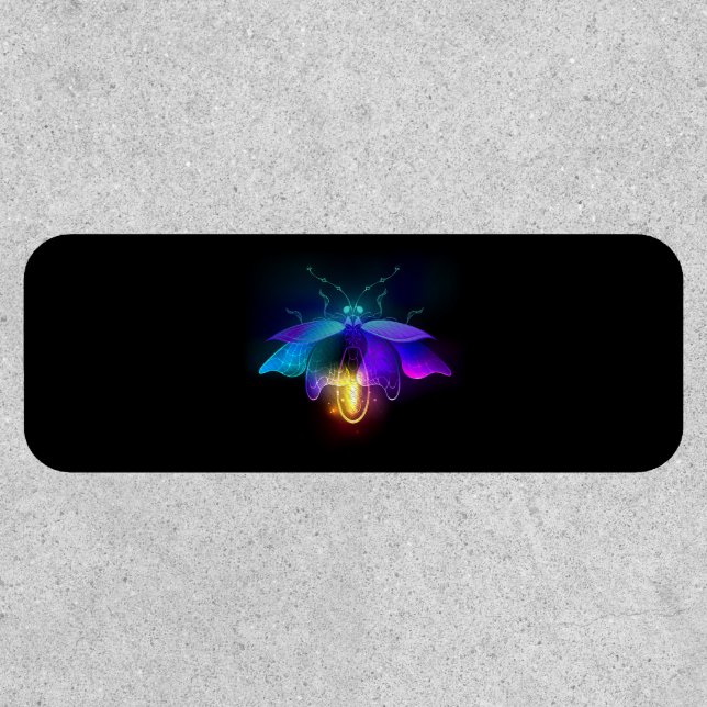 Neon Firefly on black Patch (Front)