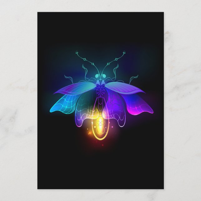 Neon Firefly on black Program (Front)