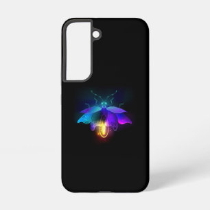 Neon Firefly on black Samsung Galaxy S22 Case